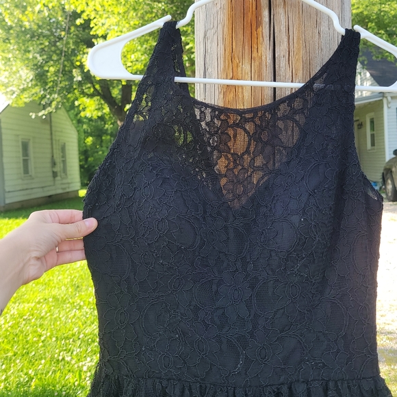 Mori Lee Black Lace Dress - Picture 2 of 5